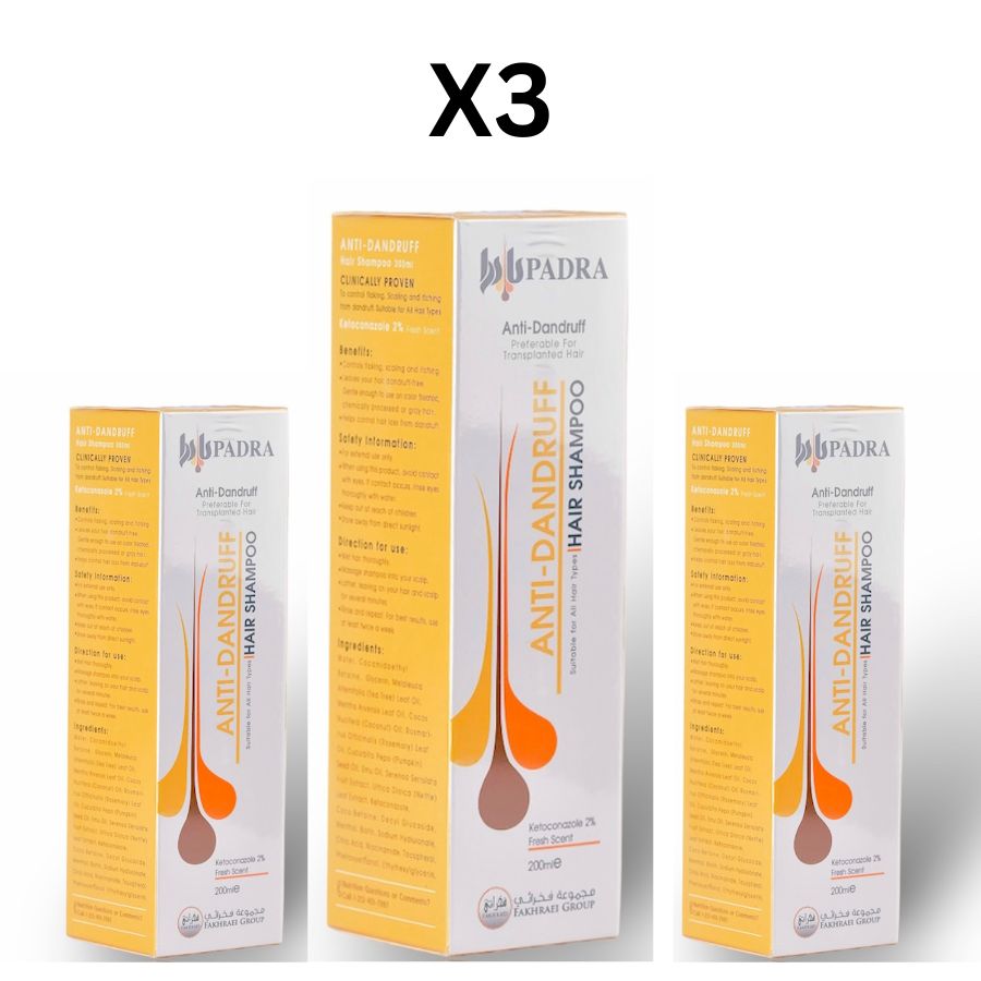 Padra AntiDandruff Shampoo 1X 200ML Prevents And Reduces Hair Loss